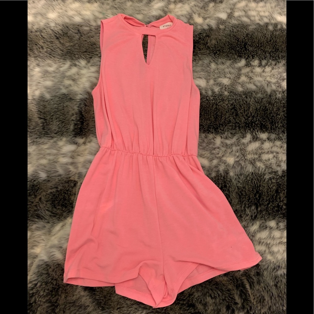 Hot pink romper